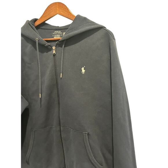 POLO Ralph Lauren Men’s Navy Full Zip Hoodie Size L Preppy Outerwear - Picture 4 of 8